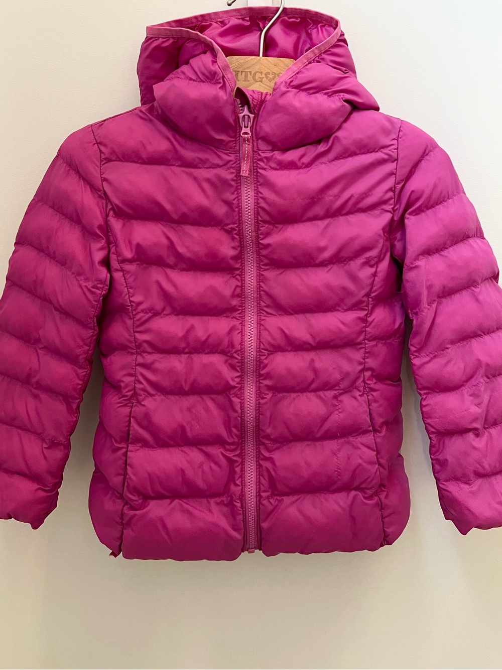 Uniqlo Girls' Kids Bright Pink Puffer Jacket 3-4T 110cm